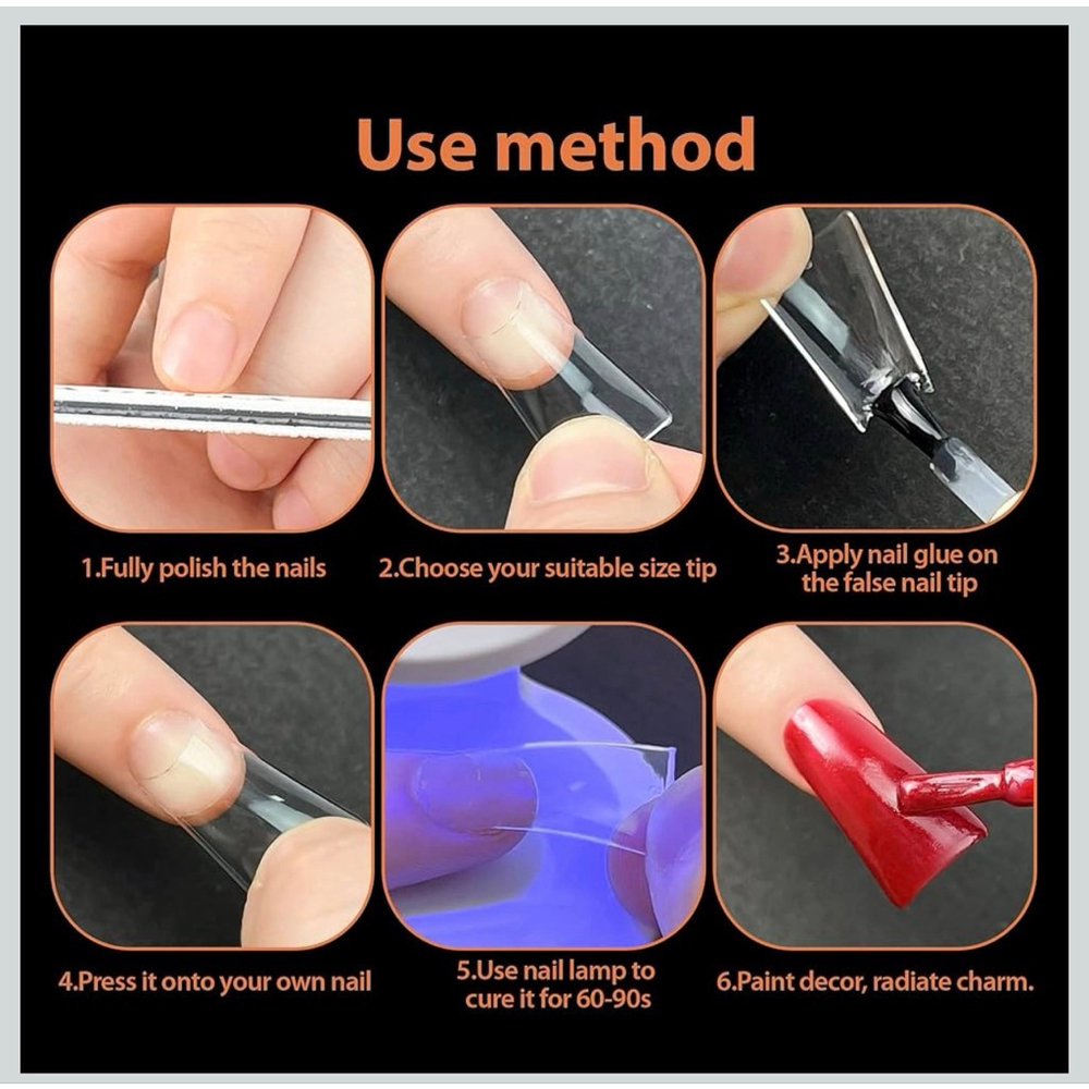 Women's UNA GELLA Clear Press-On Nails One Size - Picture 2 of 5
